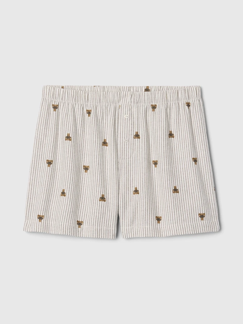 Flannel PJ Boxer Shorts