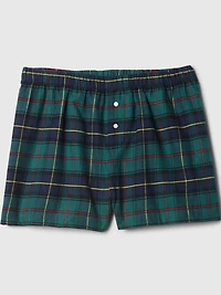 Flannel PJ Boxer Shorts
