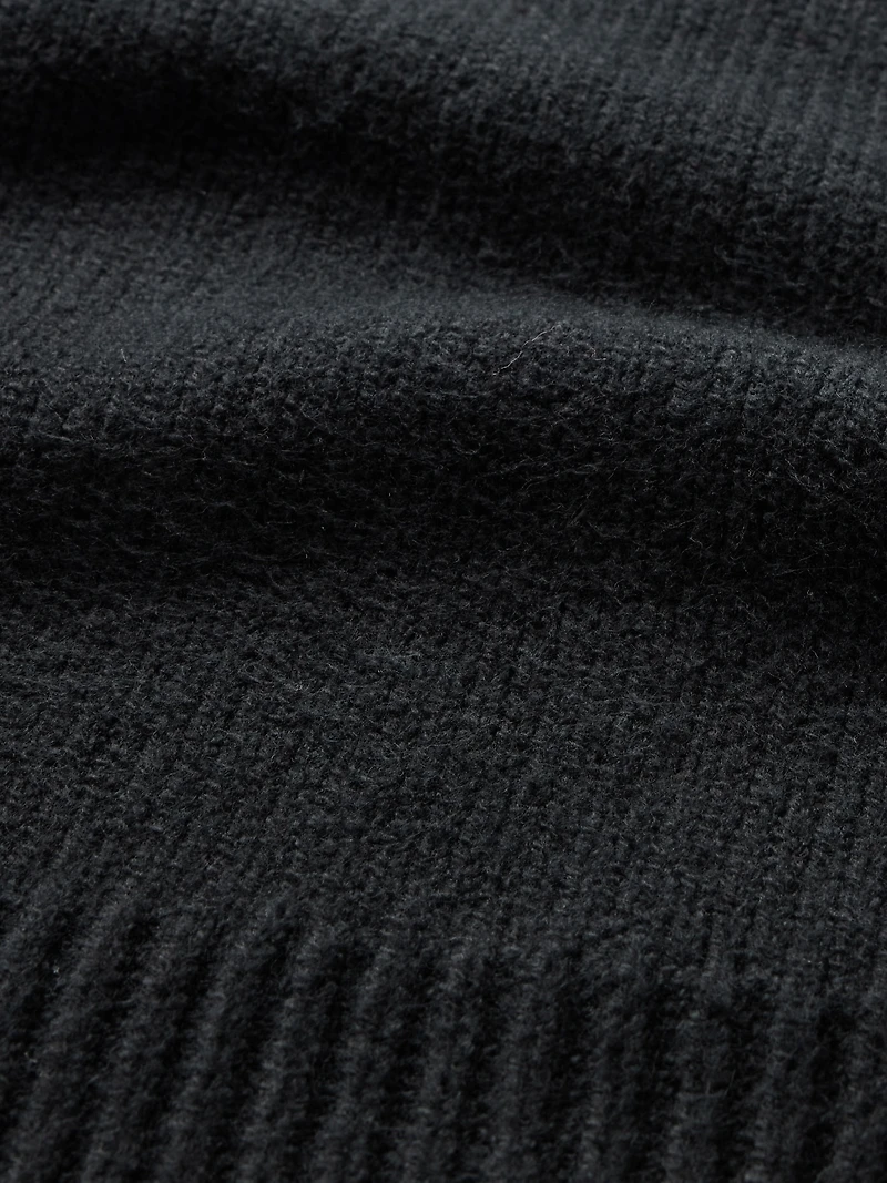 CashSoft Cropped High V-Neck Sweater