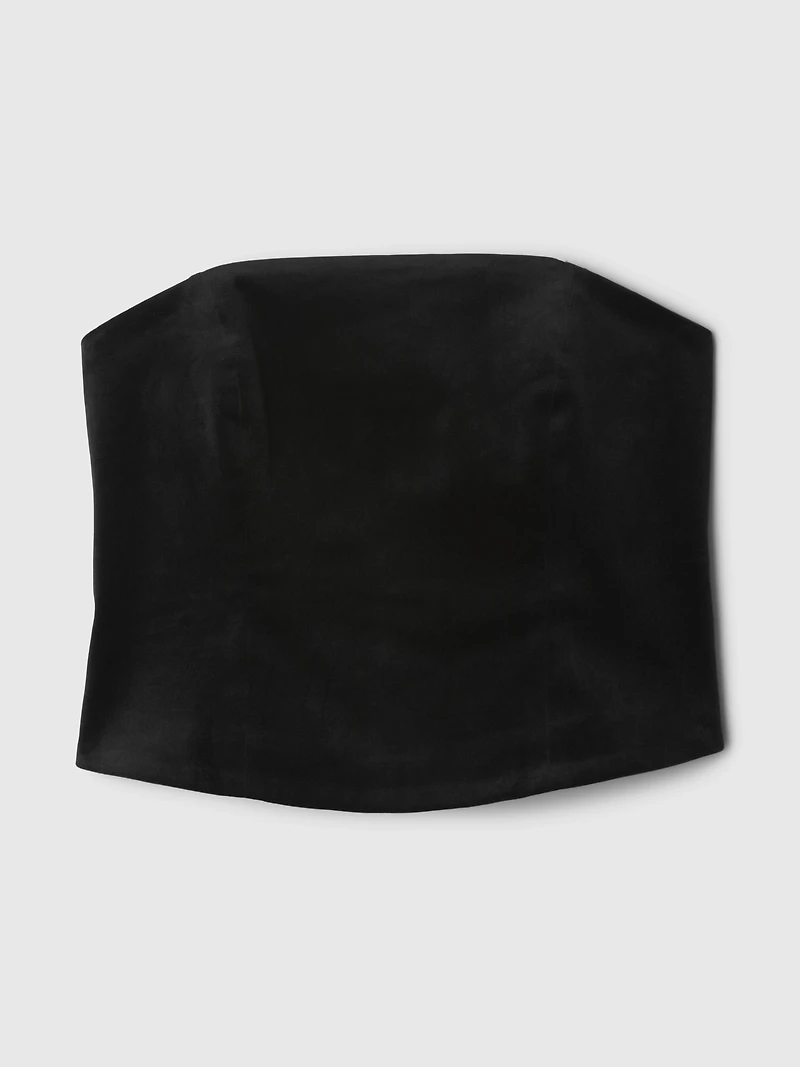 Velvet Crop Tube Top