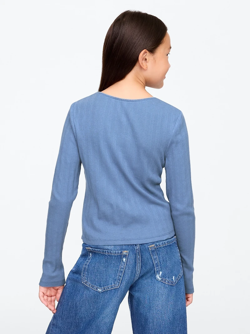 Kids Pointelle T-Shirt
