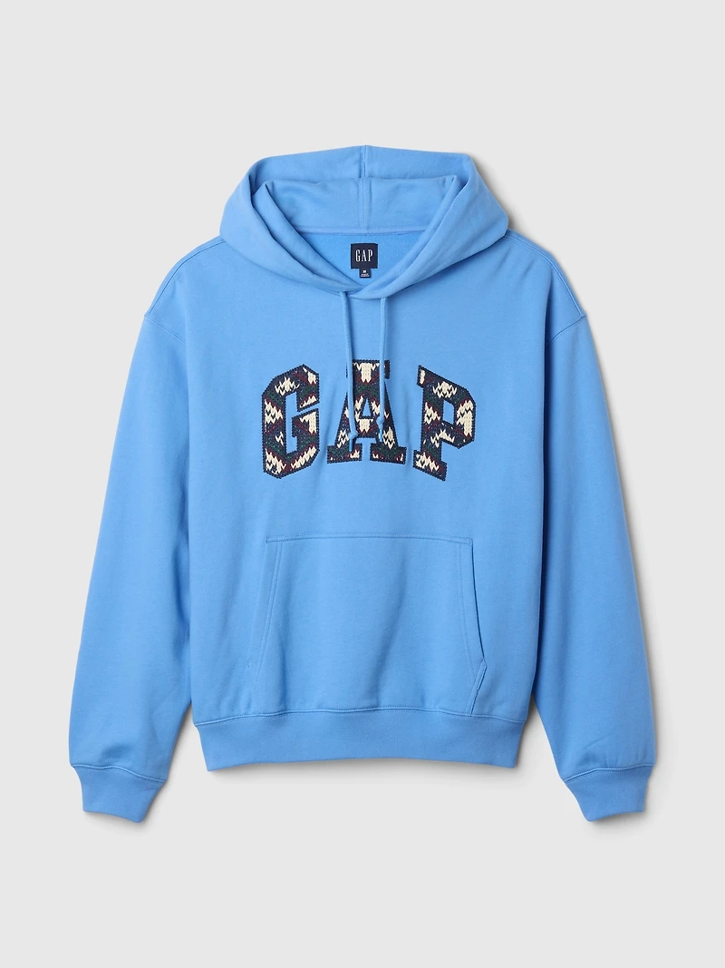 Heavyweight Embroidered Arch Logo Hoodie