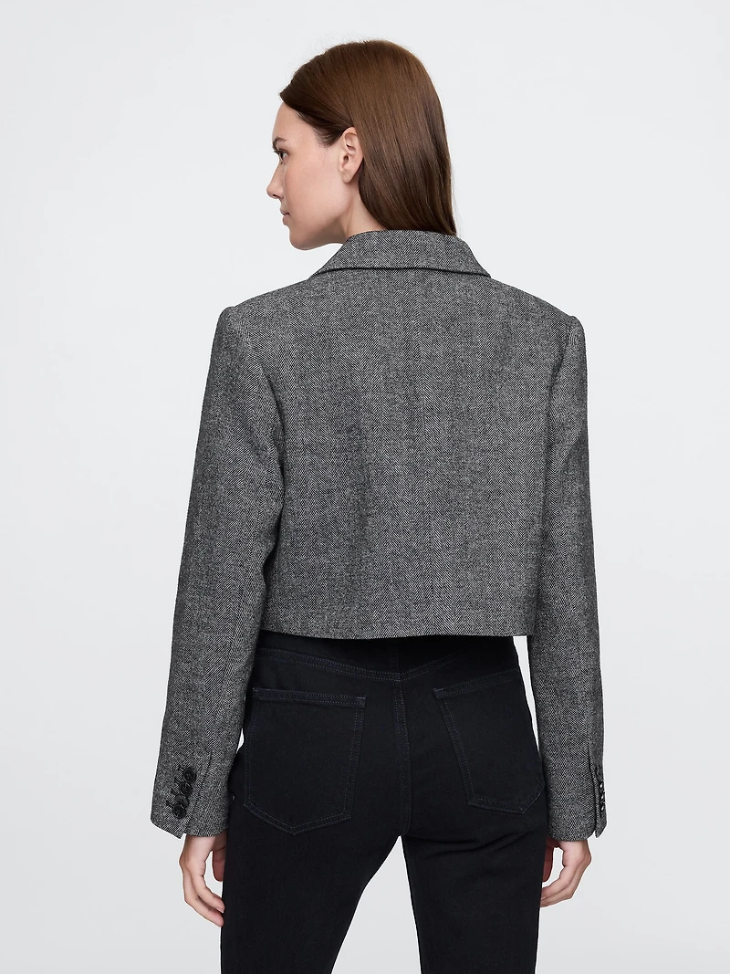 Herringbone Crop Jacket
