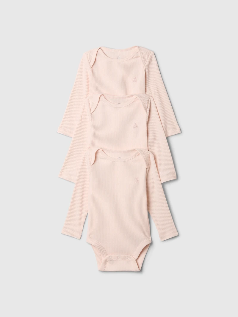 Baby First Favorites Rib Bodysuit (3-Pack