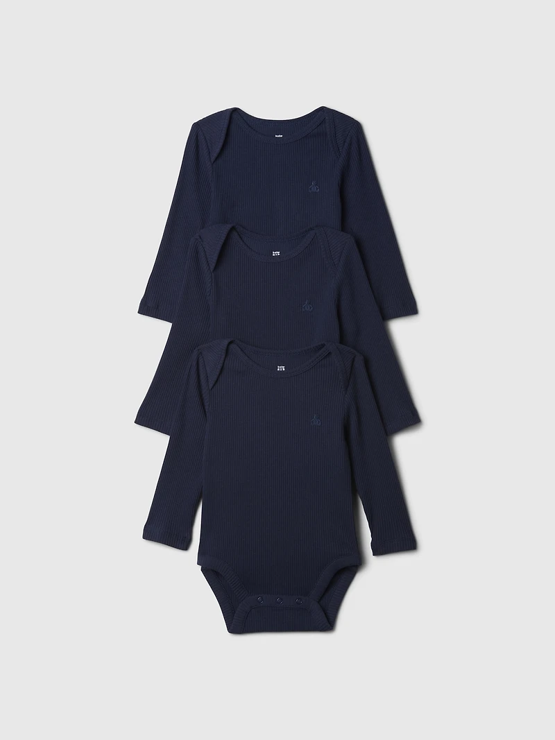 Baby First Favorites Rib Bodysuit (3-Pack