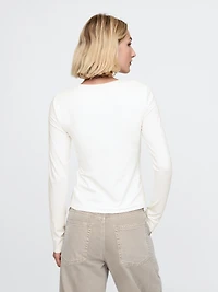 CloseKnit Jersey Square-Neck Top