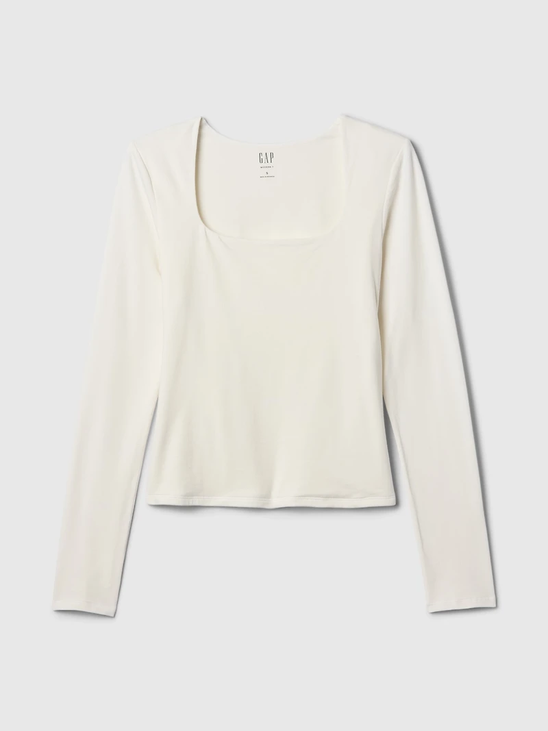 CloseKnit Jersey Square-Neck Top