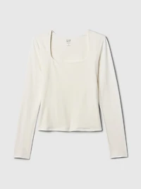 CloseKnit Jersey Square-Neck Top