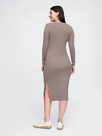 Maternity CashSoft Rib Sweater Midi Dress
