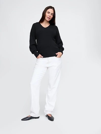 Maternity CashSoft Johnny Collar Sweater