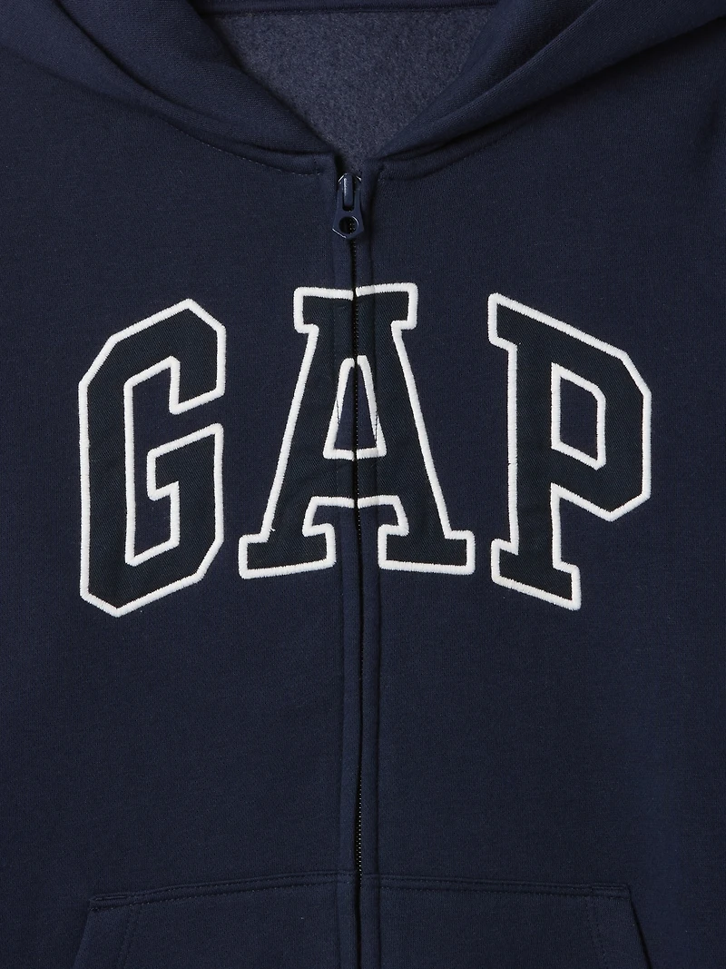 Kids Vintage Soft Logo Zip Hoodie