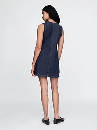 Denim Mini Shift Dress