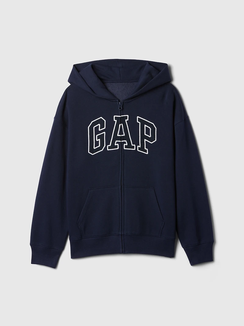 Kids Vintage Soft Logo Zip Hoodie