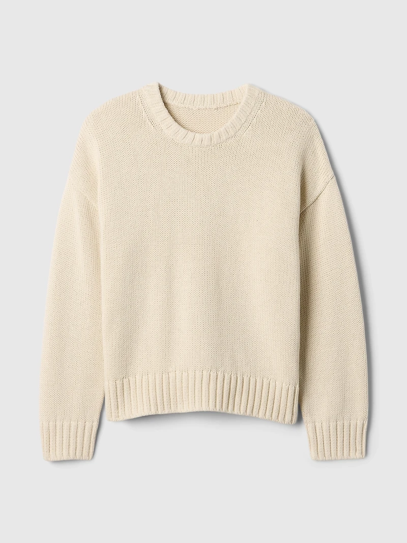 100% Cotton Relaxed Sweater