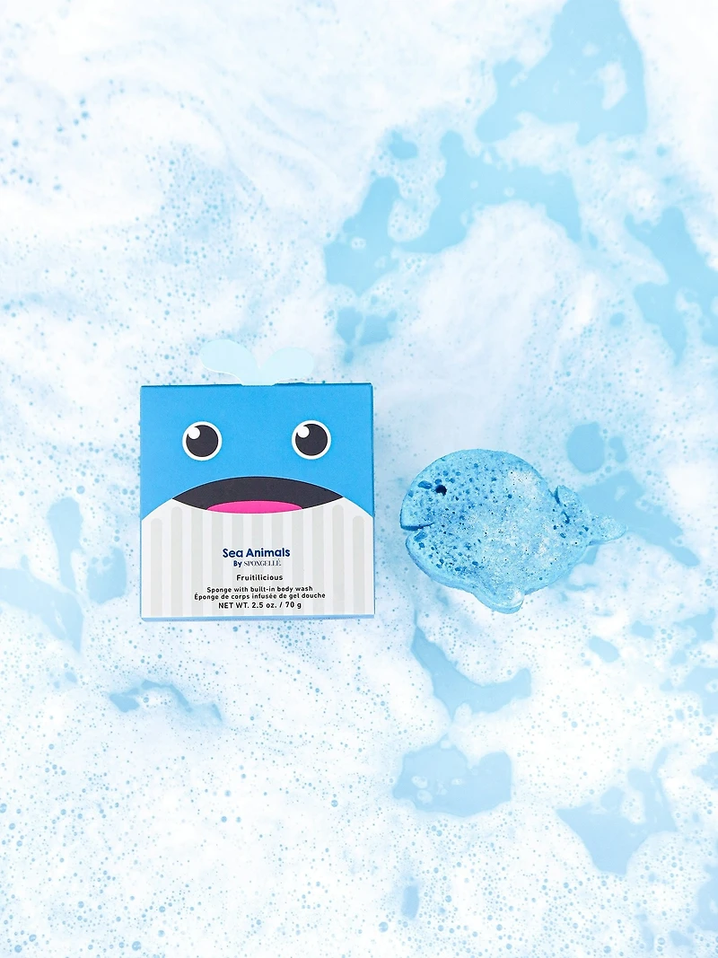 Spongelle Foaming Sponge Sea Animals Body Wash Infused Buffer