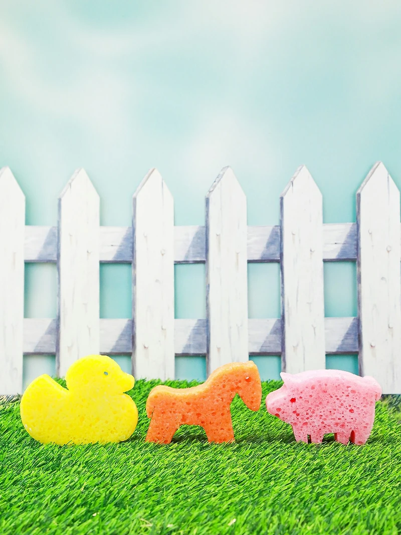 Spongelle Foaming Sponge Farm Animals Body Wash Infused Buffer