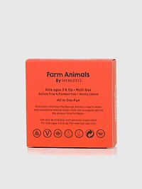 Spongelle Foaming Sponge Farm Animals Body Wash Infused Buffer