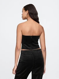Velvet Crop Tube Top