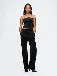 Velvet Crop Tube Top