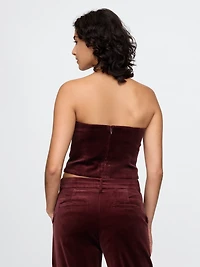 Velvet Crop Tube Top