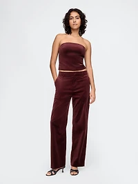Velvet Crop Tube Top