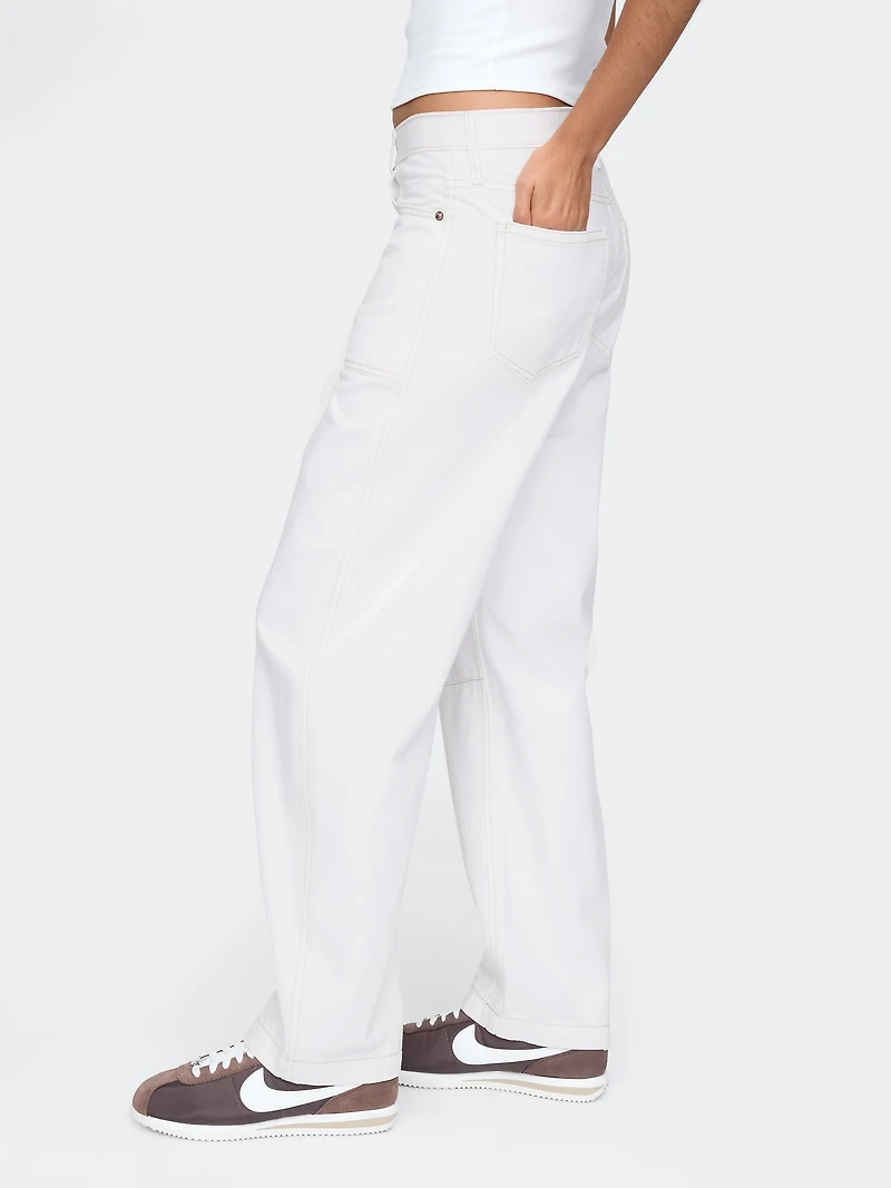High Rise Barrel Carpenter Jeans