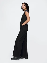 Belted Denim Jumpsuit