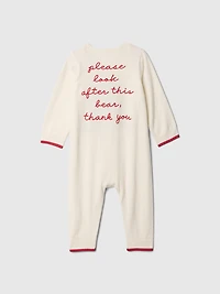 Baby Paddington Footless Sweater One-Piece