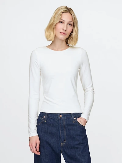 Modern Compact Jersey Crop T-Shirt