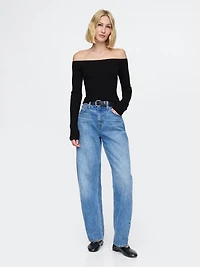 Off-Shoulder Sweater Top