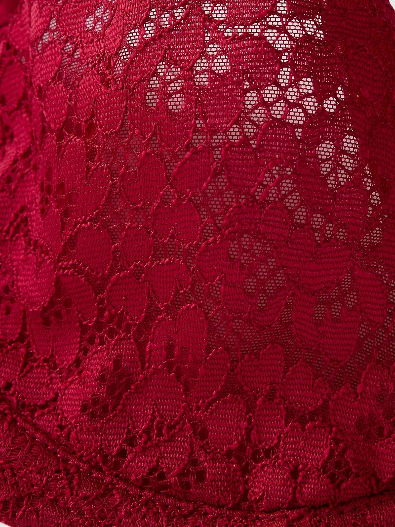 Lace Unlined Semi-Demi Bra