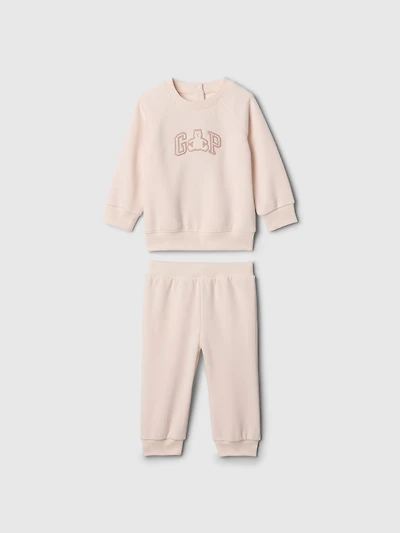 Baby VintageSoft Bear Logo Sweat Set