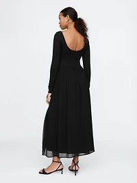 Mixed Media Maxi Dress