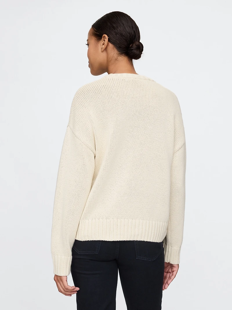 100% Cotton Relaxed Sweater
