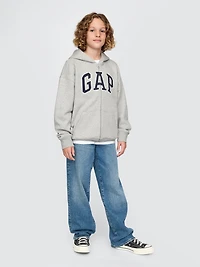 Kids Vintage Soft Logo Zip Hoodie