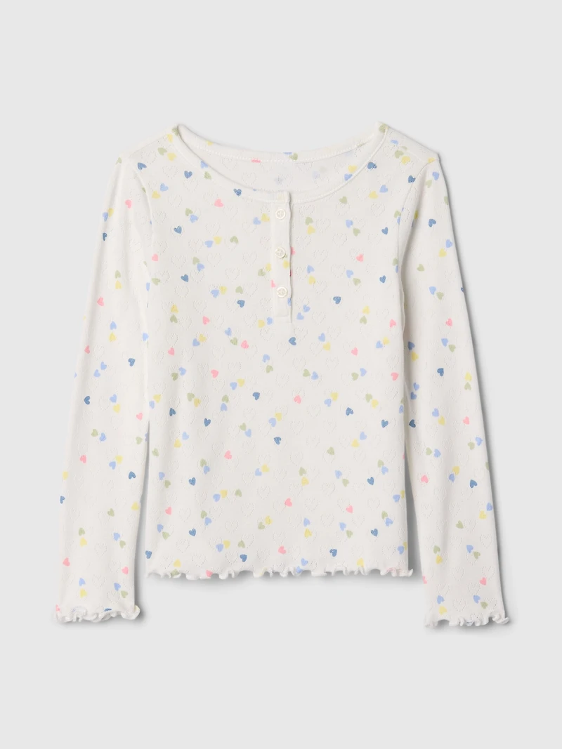Baby & Toddler Pointelle Henley Shirt