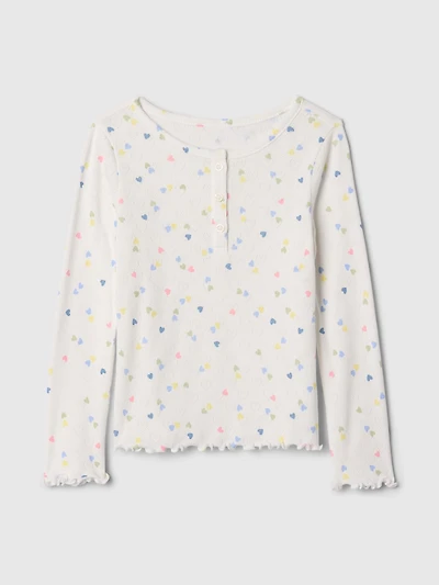 Baby & Toddler Pointelle Henley Shirt
