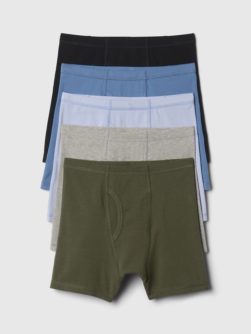 Kids Organic Cotton Marvel Boxer Briefs (5-Pack)