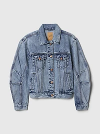 Barrel-Sleeve Icon Denim Jacket