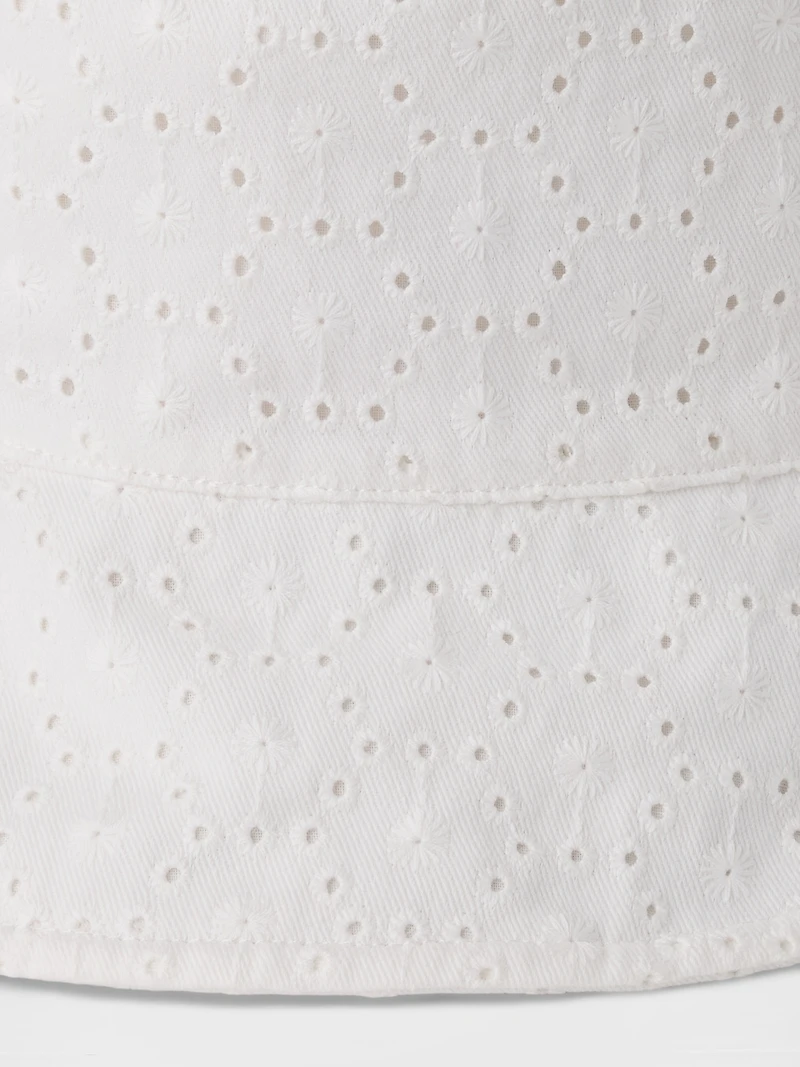 Kids Eyelet Bucket Hat