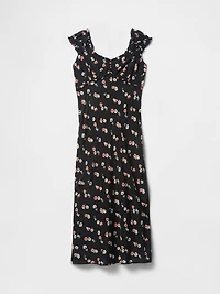 Crepe Sweetheart Maxi Dress