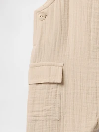 Baby Crinkle Gauze Overalls
