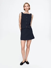 BiStretch Boatneck Crop Vest