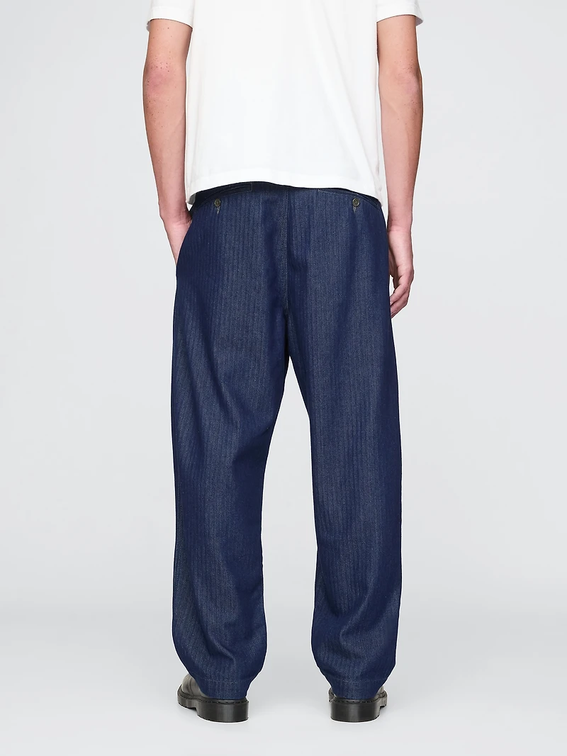 UltraSoft Denim Herringbone Trousers