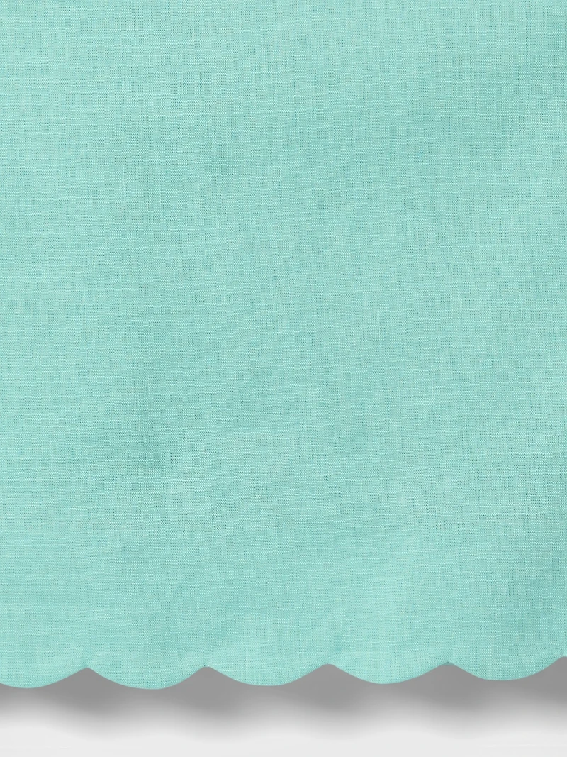Kids Linen-Cotton Scalloped Top