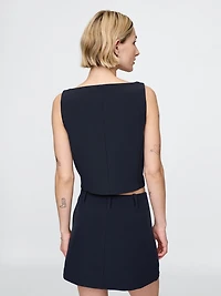 BiStretch Boatneck Crop Vest