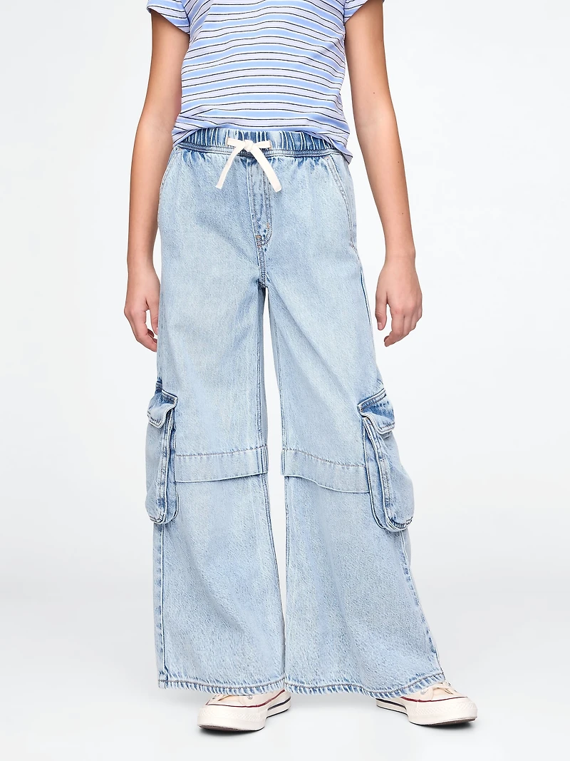Kids UltraSoft Baggy Cargo Jeans