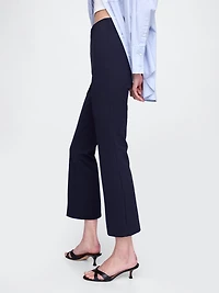 High Rise Double Knit Crop Kick Pants