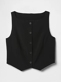 BiStretch Boatneck Crop Vest