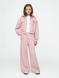 Kids VintageSoft Crop Zip Hoodie